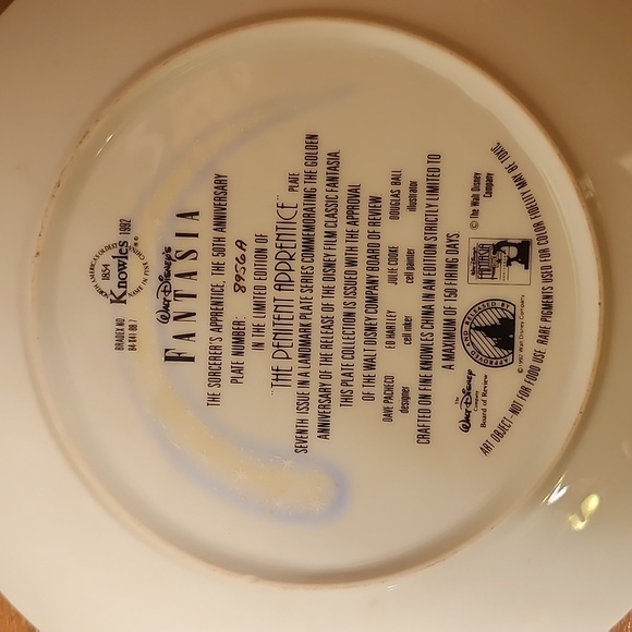 Walt Disney Collector Plates (set of 3) vintage - Picture 7 of 16